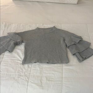 Endless Rose Light Gray Knit Sweater